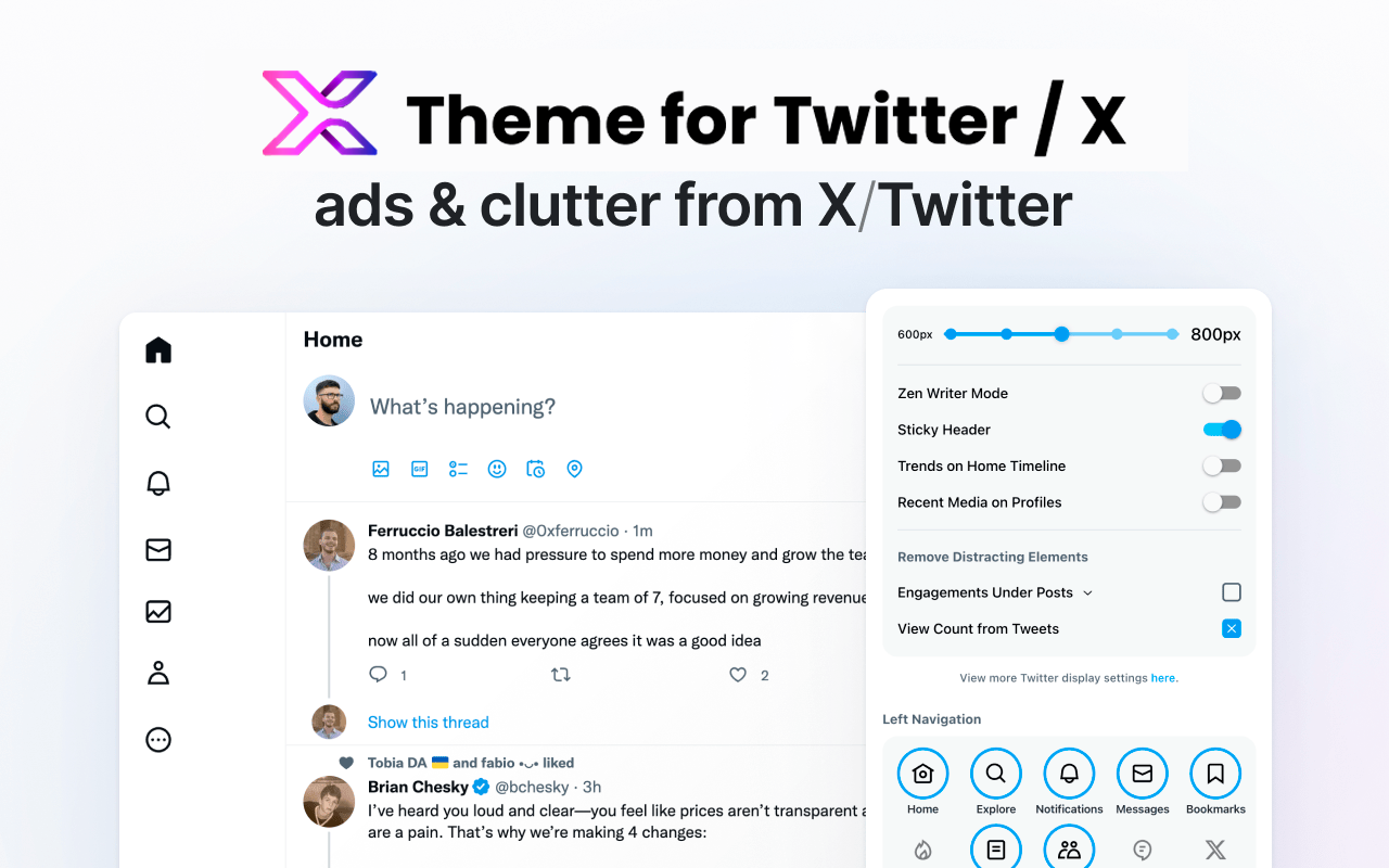 Settings Preview